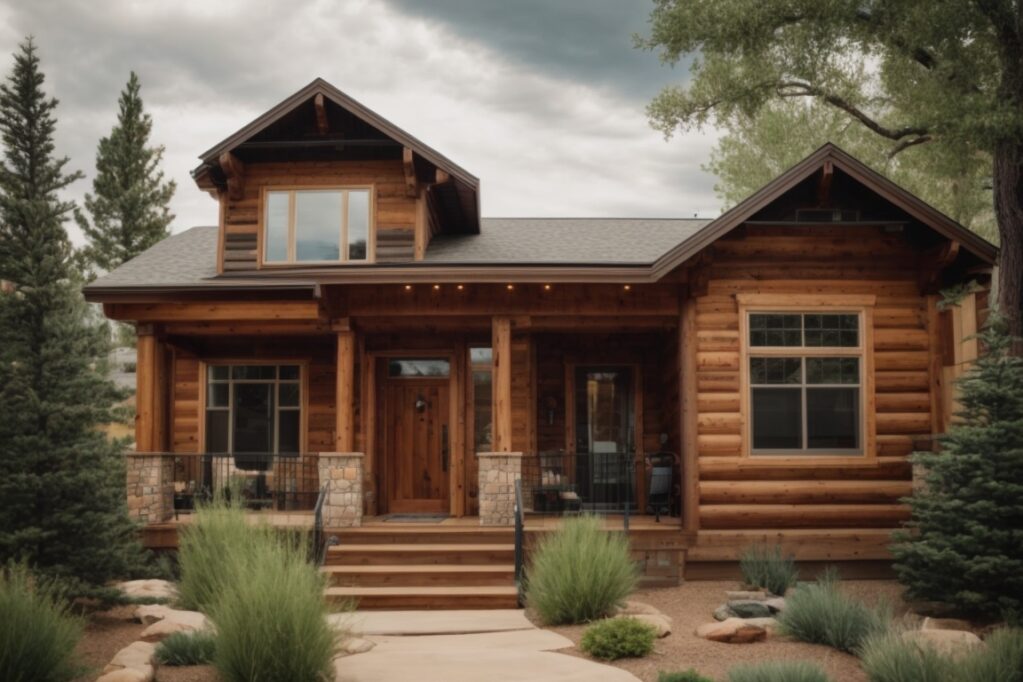 Colorado home with cedar siding showing signs of wear under diverse climates